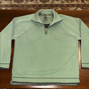 Fat Face Green Quarter-Zip Sweatshirt Men's
